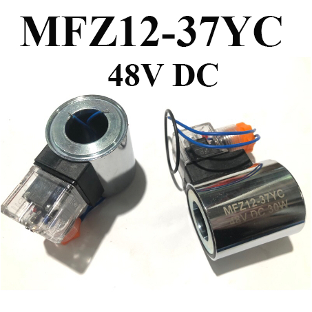 Cuộn hút van điện từ 48V MFZ12-37YC phi 23mm cao 51mm – Dùng cho van thủy lực