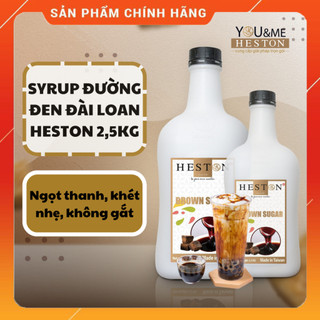 [BAO BÌ MỚI] Syrup đường đen hiệu HESTON Đài Loan chai 2,5kg