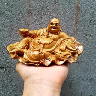 Tượng phật di lặc bằng gỗ