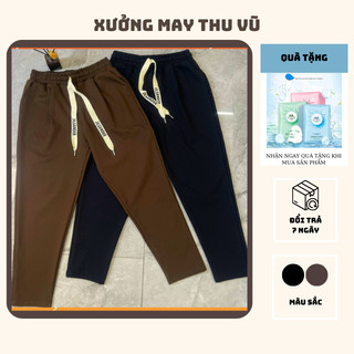  Quần thể thao nữ có dây Thu Vũ quần baggy nữ chất umi cao cấp co giãn 4 chiều 
