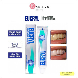 Kem Đánh Răng Eucryl Toothpaste - Tẩy Trắng răng và trị hôi miệng