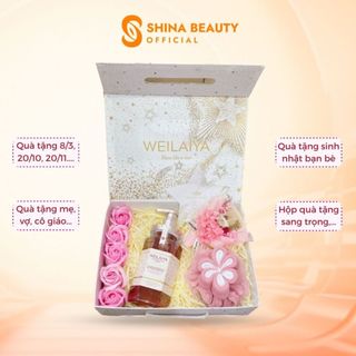 Set quà tặng sữa tắm Weilaiya, set quà tặng sinh nhật, quà tặng mẹ, quà tặng bạn gái, quà tặng 20/10, 20/11, 08/03-Shina