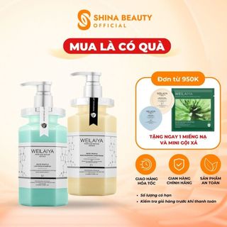 Bộ Gội Xả Phục Hồi Weilaiya Chính Hãng Giúp Nuôi Dưỡng Tóc Bóng Mượt, Phục Hồi Tóc Xơ Tổn Giảm Dầu Gàu Khô Xơ Chẻ Ngọn