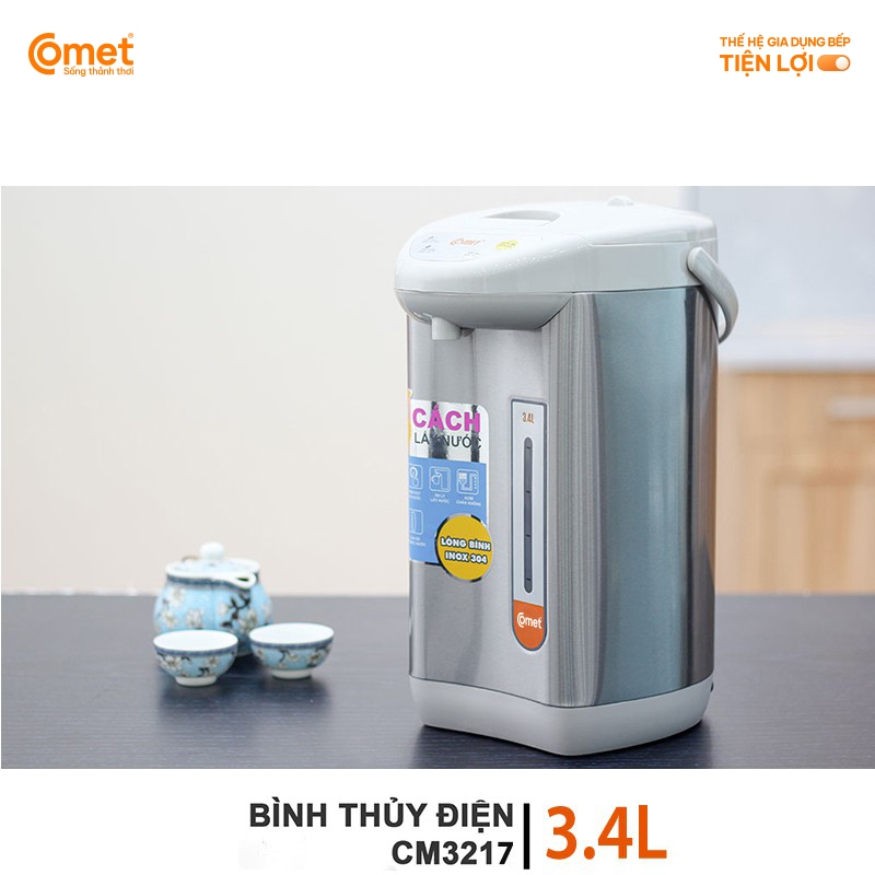 [Có hỏa tốc TPHCM ] Bình thủy điện 3.4L COMET - CM3217