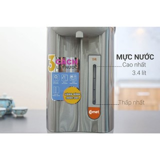 [Có hỏa tốc TPHCM ] Bình thủy điện 3.4L COMET - CM3217
