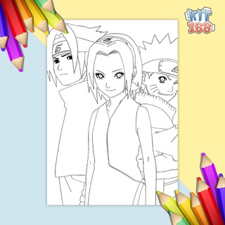 Tranh tô màu Naruto TTM-0034