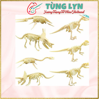 Mô hình, xương khủng long lắp ráp, 9-13 chi tiết- mẫu ngẫu nhiên