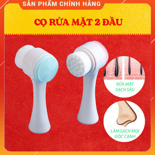 (Tặng Quà) Cọ Rửa Mặt 2 Đầu Massage Mềm Mại