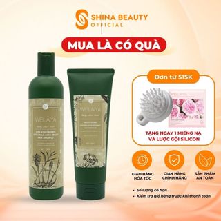 Dầu Gội Cặp Gừng Hà Thủ Ô Ngăn Ngừa Giảm Rụng Tóc Weilaiya - Dầu Gội Xả Thuốc Bắc Giảm Gàu, Kích Thích Mọc Tóc Nhanh