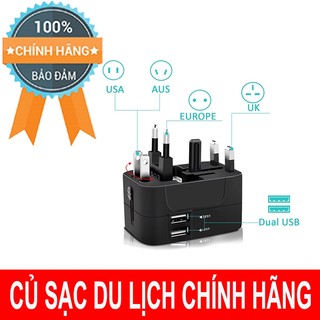 Củ Sạc Dùng Du Lịch Các Nước cho Camera, Điện Thoại, Máy Tính Bảng