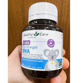 (Tem Chemist) DHA Healthy Care Kids, viên bổ sung DHA, vị chanh dễ uống, cho bé từ 4 tháng tuổi, 60 viên