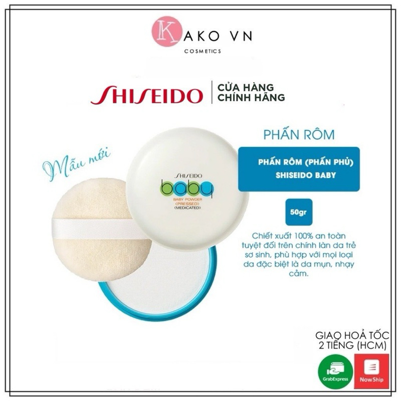 Phấn phủ Shiseido Baby Powder, 50gr