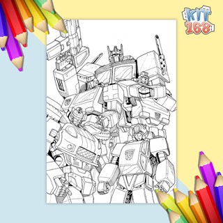 Tranh tô màu Robot Transformers TTM-0004