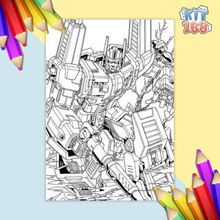 Tranh tô màu Robot Transformers TTM-0004