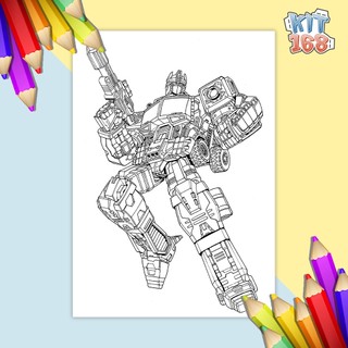 Tranh tô màu Robot Transformers TTM-0004