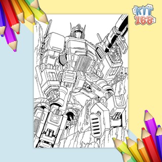 Tranh tô màu Robot Transformers TTM-0004