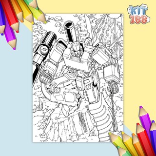 Tranh tô màu Robot Transformers TTM-0004