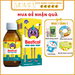 Canxi sinh học bestical, canxi cho bé kết hợp vitamin d3 k2, giúp bổ sung canxi tăng chiều cao 120ml