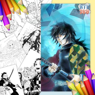Tranh tô màu Kimetsu no Yaiba TTM-0021