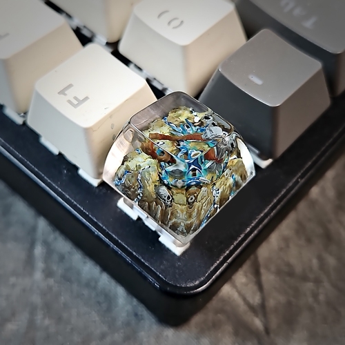 Stormbreaker keycap, keycap custom búa thor, keycap artisan, keycap resin, keycap marvel