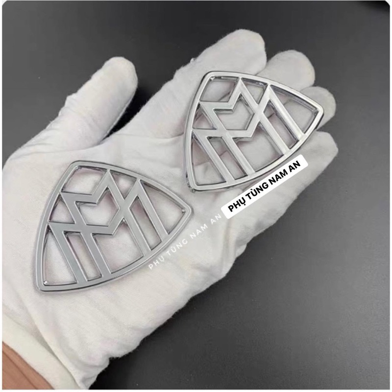 1 CẶP LOGO SƯỜN XE MAYBACH/LOGO HÔNG XE MAYBACH CAO CẤP