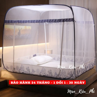 Màn chụp tự bung đỉnh vuông Kiều Phi - Mẫu mùng chụp tự bung người lớn chống muỗi gấp gọn tiện dụng