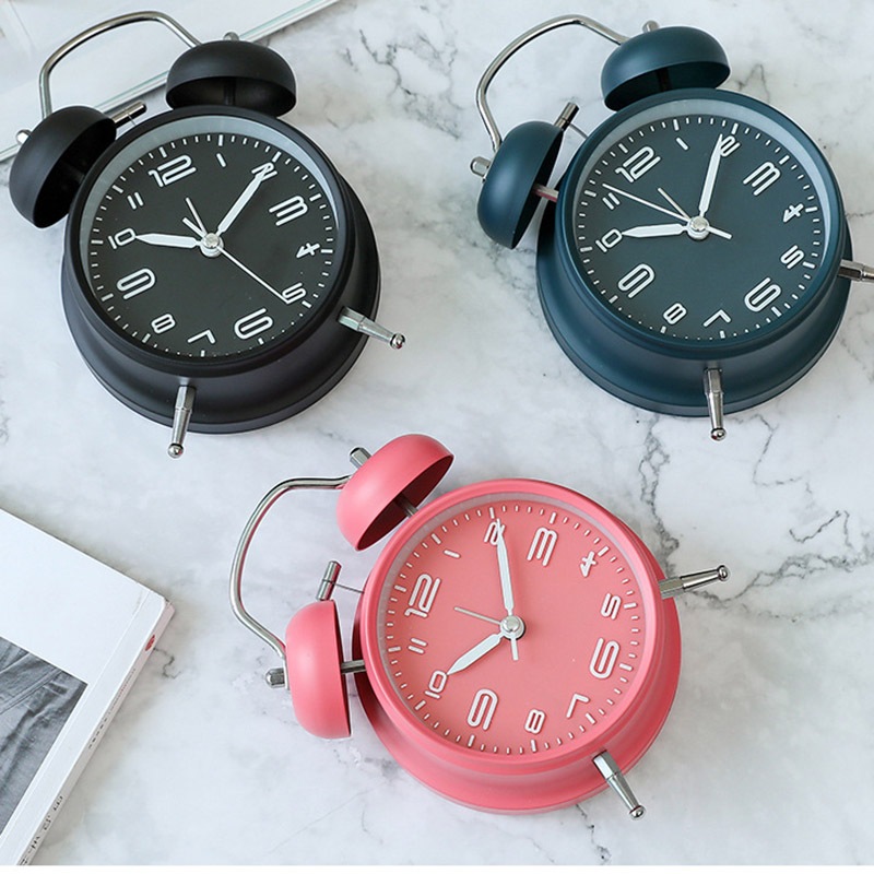 Đồng Hồ Báo Thức Để Bàn 4INCH Có Chuông Reo Lớn Và Đèn LED YH668