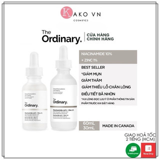 (BILL CANADA) Tinh chất Niacinamide 10% + Zinc 1% - The Ordinary, 30ml
