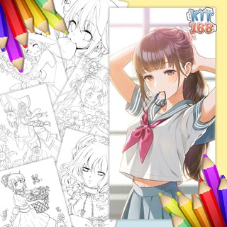 Tranh tô màu Anime Girls TTM-0045