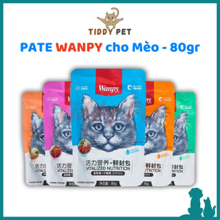 Pate wanpy cho mèo gói 80gr