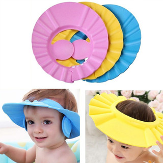 Nón Gội Đầu Chắn Nước Cho Bé Có Chụp Tai , Mũ Gội Đầu Chống Nước  Bảo Vệ Trẻ Có Vành Che Tiện Lợi