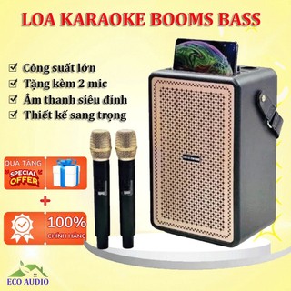 Loa kẹo kéo Booms Bass M4203 công suất lớn treble rời âm thanh siêu đỉnh, Loa karaoke bluetooth, Loa bluetooth bass mạnh