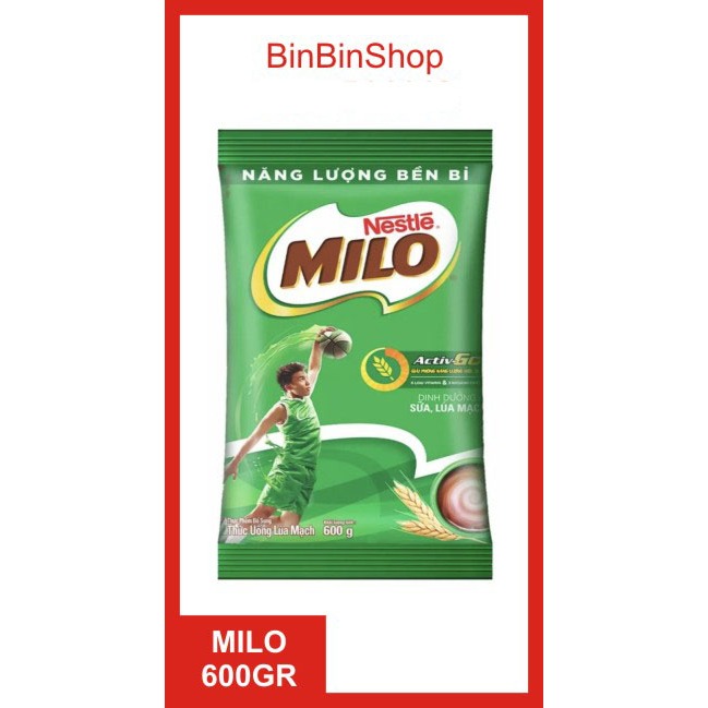 [HCM] Bột Milo bịch 600gr - Nestle