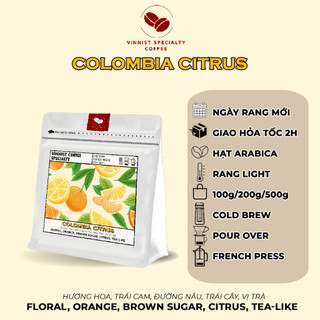 Cà phê Specialty Colombia Citrus - Vinnist Specialty Coffee