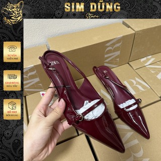 Guốc da siêu sang chảnh zr mũi nhọn cao 4p cực hot năm nay 4086