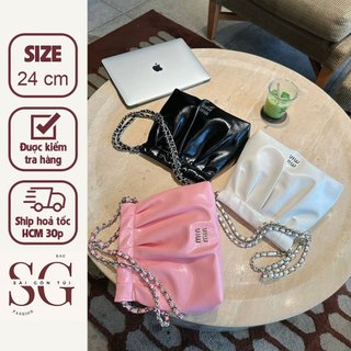 Túi đeo vai size lớn sang trọng , túi xách nữ size 24 đựng nhiều đồ