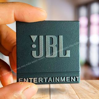 Tem loa jbl nhôm dán mặt thùng loa - logo jbl
