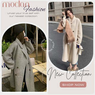 (moclanclothing) Áo dạ ép dáng dài hàng loại 1 cao cấp