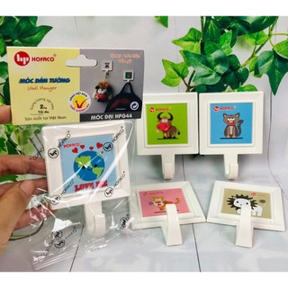 Móc dán tường bằng nhựa cao cấp HOFACO - Móc đại HPG44 – Móc dán tường chịu lực siêu tiện lợi