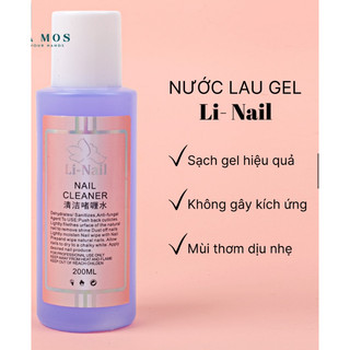 Nước lau gel, Nước Phá gel Li-nail chính hãng (200ml)
