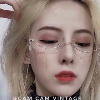 CHAIN GLASSES - DÂY ĐEO KÍNH RETRO ĐÍNH HẠT HOTTREND IDOL