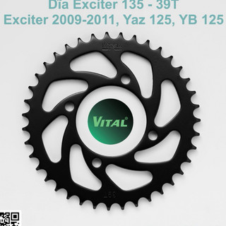 Dĩa tải cho xe Sirius /Jupiter - R /Jupiter - V /Exciter 135,/Yaz 125 /Size 38, 39, 40, 41,42,43,44 chuẩn 428 hiệu VITAL