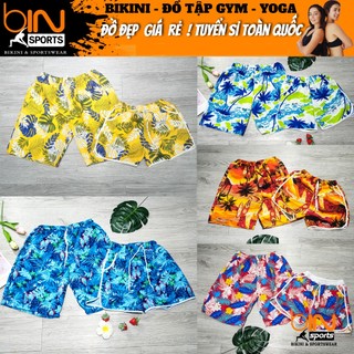 Quần Cặp Nam Nữ Kate Đi Biển Mặc Nhóm Chụp Ảnh Nhiều Mẫu Họa Tiết Freesize Nữ Dưới 60kg, Nam Dưới 80kg Bin Sports QB002