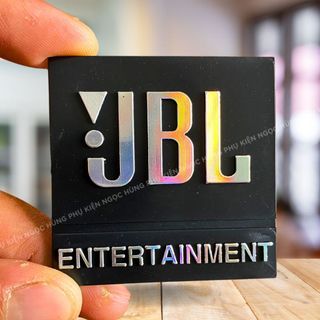 Tem loa jbl - logo loa nhựa cứng 5cm dán thùng loa