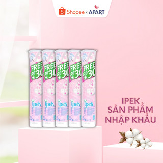 Combo 5 cây bông tẩy trang IPEK Thổ Nhĩ Kỳ siêu mềm mịn 150 miếng (5x150 miếng)