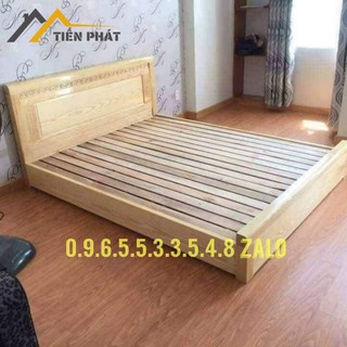 Giường gỗ sồi bệt kiểu nhật ~ miễn ship lắp ráp hcm/bd...