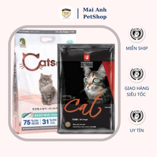 2 Gói Thức Ăn Hạt Khô 1KG Cho Mèo catsrang, cat eye Hàn Quốc Chính Hãng Tiết Kiệm