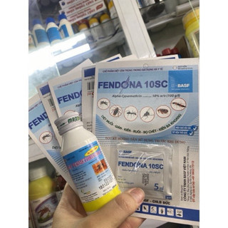 combo 3 gói thuốc diệt côn trùng fendona + 1 chai Permethrin 50EC 100ml