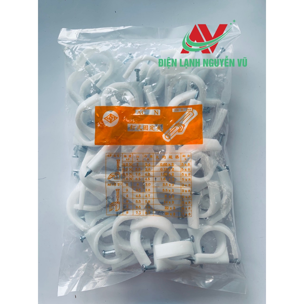 Đinh móc ống đồng Đài Loan - Phi 34