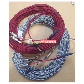 Dây tín hiệu âm thanh phone 3.5 ra 2 RCA hoa sen av dài 10M,15M,20M,25M,30M...